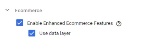 enable enhanced ecommerce features google analytics