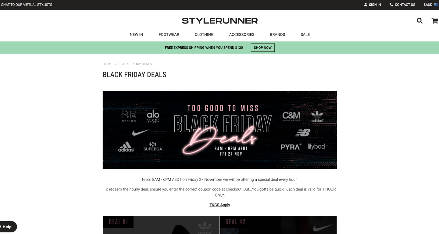Stylerunner Black Friday Deals