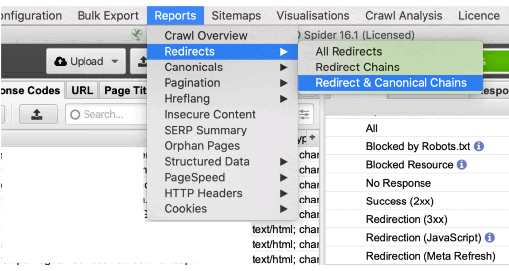 ‘Redirect & Canonical Chains’